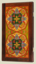 Нарды Минарет (тёмная рамка, прямые, средние, с домом для фишек)