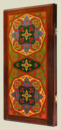 Нарды Минарет (тёмная рамка, прямые, большие, с домом для фишек)