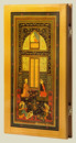 Нарды, шашки Дворец султана (светлая рамка, прямые, средние, с домом для фишек)