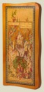Нарды, шашки Во Дворе у Султана (светлая рамка из тикового дерева, филигранные, большие)