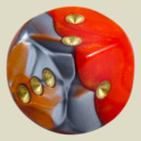 Игральная кость 12 мм Металлик (пластик, красный, 1 шт)